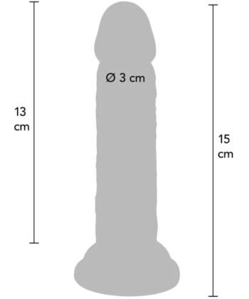 Visão alternativa de GET REAL - PÊNIS REALISTA DE LUXO 15 CM