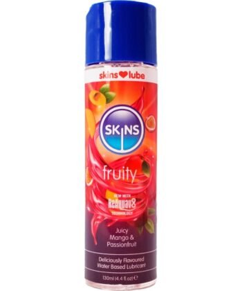 SKINS - LUBRIFICANTE À BASE DE ÁGUA COM SABOR FRUTADO DE MANGA E MARACUJÁ 130 ML