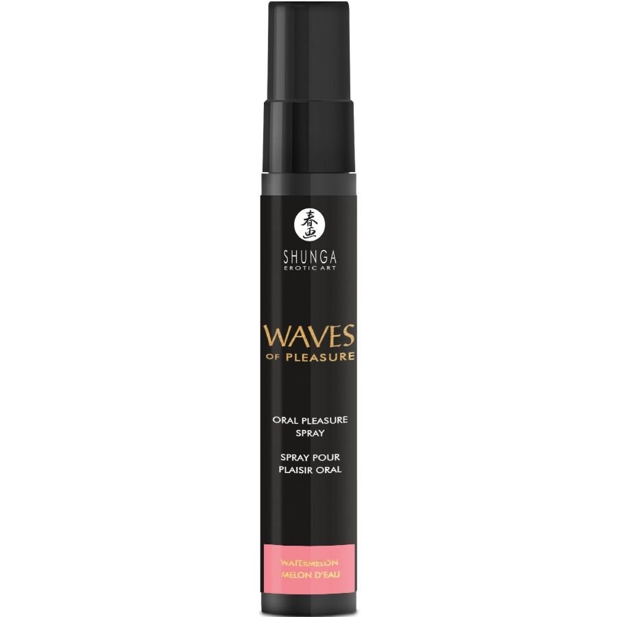 SHUNGA - SPRAY ORAL SEDUTOR DE PRAZER WAVES COM SABOR MELANCIA 20 ML - Imagem 2