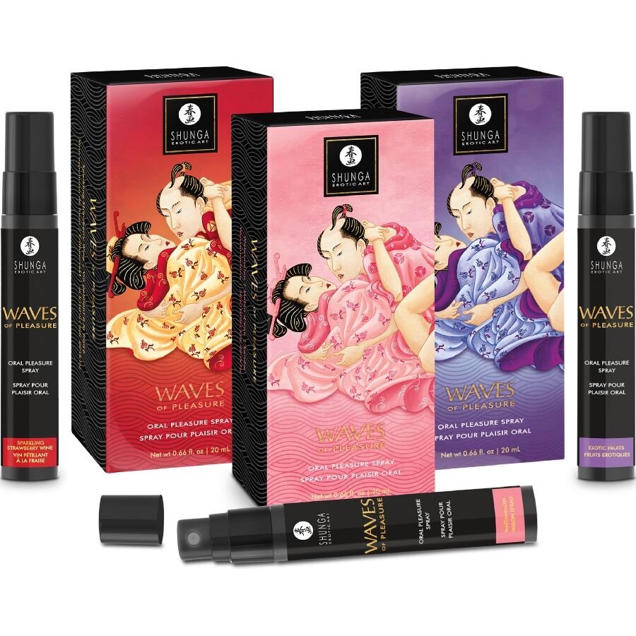 SHUNGA - SPRAY ORAL SEDUTOR DE PRAZER WAVES COM SABOR MELANCIA 20 ML - Imagem 5