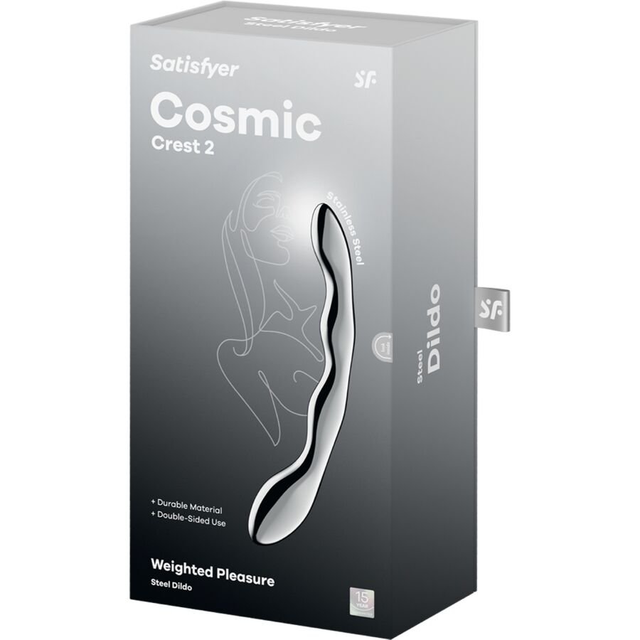 SATISFYER - COSMIC CREST 2 DILDO DE AÇO INOXIDÁVEL COM DUAS EXTREMIDADES - Imagem 5