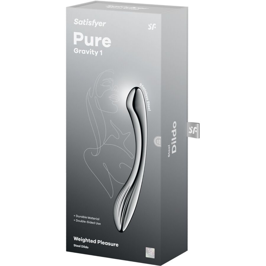 SATISFYER - PURE GRAVITY 1 DILDO DE AÇO INOXIDÁVEL COM DUAS EXTREMIDADES - Imagem 5