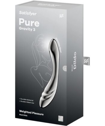 SATISFYER - PURE GRAVITY 3 DILDO DE AÇO INOXIDÁVEL COM DUAS EXTREMIDADES - Imagem 5