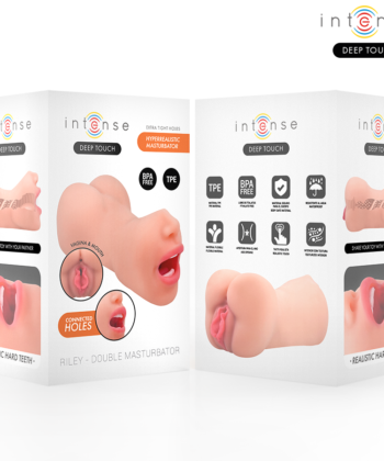 INTENSE DEEP TOUCH - MASTURBADOR RILEY COM DUPLA BOCA E VAGINA - Imagem 3