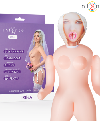 INTENSE DOLLS - BONECA INFLÁVEL IRINA COM TRÊS ORIFÍCIOS