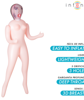 Visão alternativa de INTENSE DOLLS - BONECA INFLÁVEL MONIQUE COM TRÊS ORIFÍCIOS