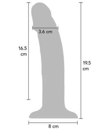 GET REAL - DILDO VIBRATÓRIO DE SILICONE REALISTA ROXO 19,5 CM - Imagem 3