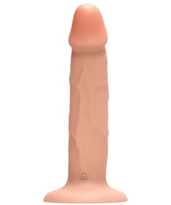 GET REAL - DILDO VIBRATÓRIO DE SILICONE TRANSPARENTE REALISTA DE 19,5 CM