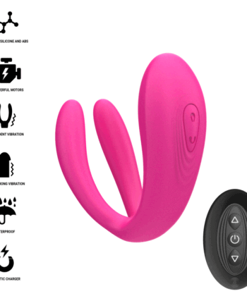 Visão alternativa de INTENSE - JULIA VIBRADOR DUPLO COM CONTROLE REMOTO