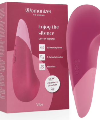 WOMANIZER - VIBE VIBE VIBRADOR SILENCIOSO DE USO INTERNO ROSA ESCURO