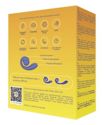 SNAIL VIBE - GIZI LITE VIBRADOR DUPLO ROXO PARA PONTO G E CLITOR - Imagem 4
