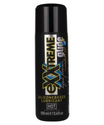 HOT - EXXTREME GLIDE LUBRIFICANTE À BASE DE SILICONE + ÓLEO CONFORTANTE A+ 100 ML