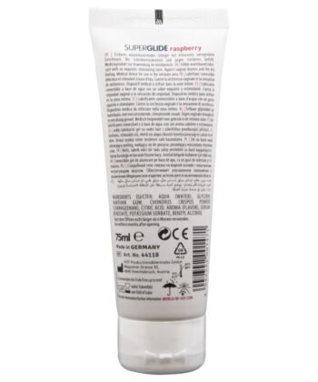 Visão alternativa de HOT - SUPERGLIDE LUBRIFICANTE COMESTÍVEL À BASE DE ÁGUA COM SABOR FRAMBOESA 75 ML