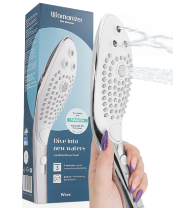 Chuveiro estimulador clitoriano WOMANIZER - Wave, cromado
