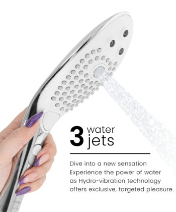 Visão alternativa de Chuveiro estimulador clitoriano WOMANIZER - Wave, cromado