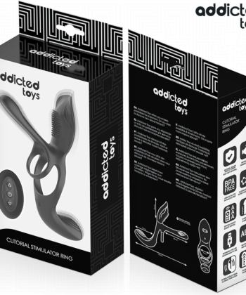 Visão alternativa de ADDICTED TOYS - ANEL PENIANO DUPLO COM ESTIMULADOR CLITÓRICO