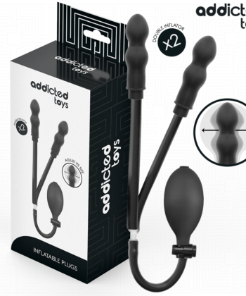 ADDICTED TOYS - PLUG ANAL DUPLO INFLÁVEL MODELO 1