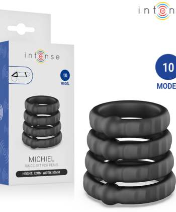 INTENSE - MICHIEL CONJUNTO DE 4 ANÉIS PENIANOS MODELO 10
