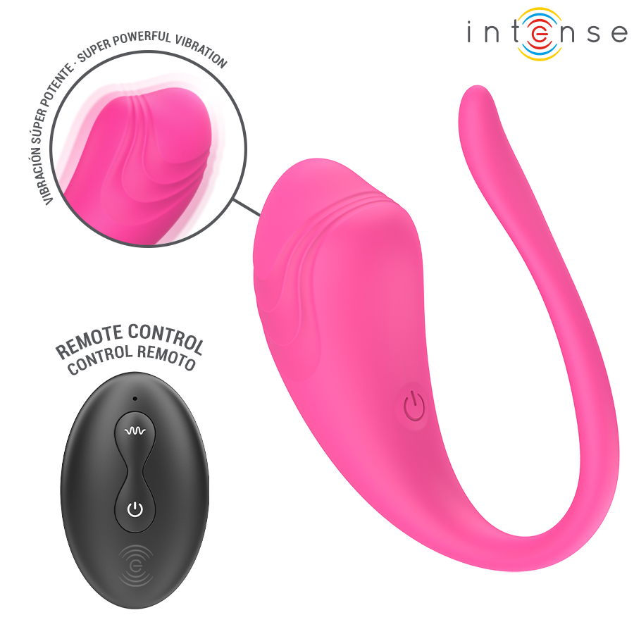 INTENSE - OVO VIBRATÓRIO ROSA OLIVIA COM CONTROLE REMOTO - Imagem 3