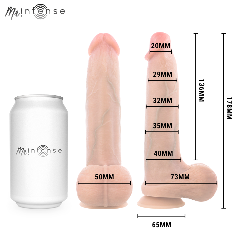 MR INTENSE - BRUCE PÊNIS ULTRA-REALISTA COM TESTÍCULOS 17,8 CM -Ø- 4 CM - Imagem 5