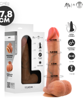 MR INTENSE - GARY PÊNIS ULTRA-REALISTA COM TESTÍCULOS 17,8 CM -Ø- 4,2 CM