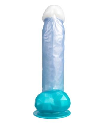 Visão alternativa de SILEXD - ANGEL DILDO FANTASY SILICONE LÍQUIDO TERMOREATIVO AZUL CELESTIAL 20,3 CM