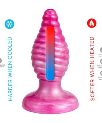 Visão alternativa de SILEXD - CHERRY PLUG ANAL FANTASY DE SILICONE LÍQUIDO TERMOREATIVO ROSA 9,2 CM
