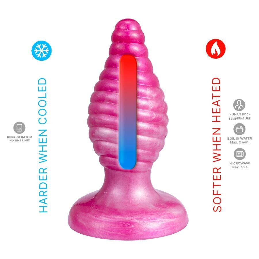 SILEXD - CHERRY PLUG ANAL FANTASY DE SILICONE LÍQUIDO TERMOREATIVO ROSA 9,2 CM - Image 2