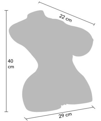 Visão alternativa de DESEJO OCULTO - TORSO DE CADELA ORDENHEIRA SAFADA, MASTURBADORA FEMININA, 10 KG