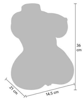 DESEJO OCULTO - MASTURBADOR VAGINAL E ANAL SUCULENTO TAMANHO DUPLO 5 KG - Image 3