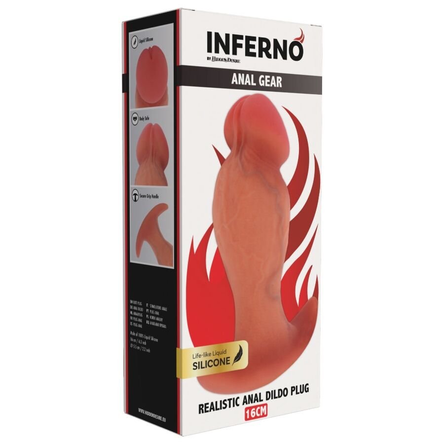HIDDEN DESIRE - INFERNO PLUG ANAL REALISTA 16 CM - Imagem 3