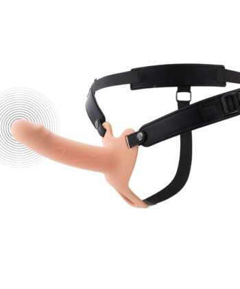 HIDDEN DESIRE - INFERNO MANGA PENIANA VIBRATÓRIA COM STRAP-ON 16 CM
