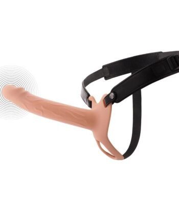 HIDDEN DESIRE - INFERNO MANGA PENIANA VIBRATÓRIA COM STRAP-ON 20 CM