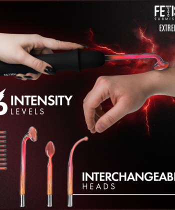 Visão alternativa de FETISH SUBMISSIVE - VIBRADOR WAND ELECTROESTIMULACIÓN ALTA FRECUENCIA