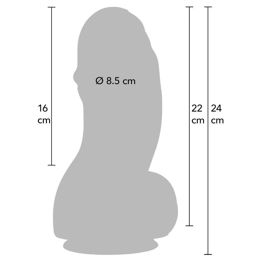 HIDDEN DESIRE - INFERNO DILDO FAT BOYS 22 CM - Imagem 4