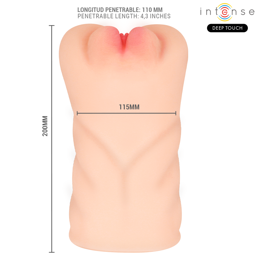 INTENSE DEEP TOUCH - MASTURBADOR VAGINAL KRISTA COM SUCÇÃO, VIBRAÇÃO E EFEITOS SONOROS - 1,2 KG - Image 3