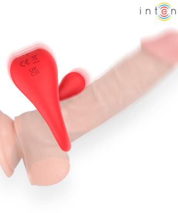 Visão alternativa de INTENSE - RUSSELL ANILLO VIBRADOR CON ESTIMULACIÓN DE CLÍTORIS ROJO
