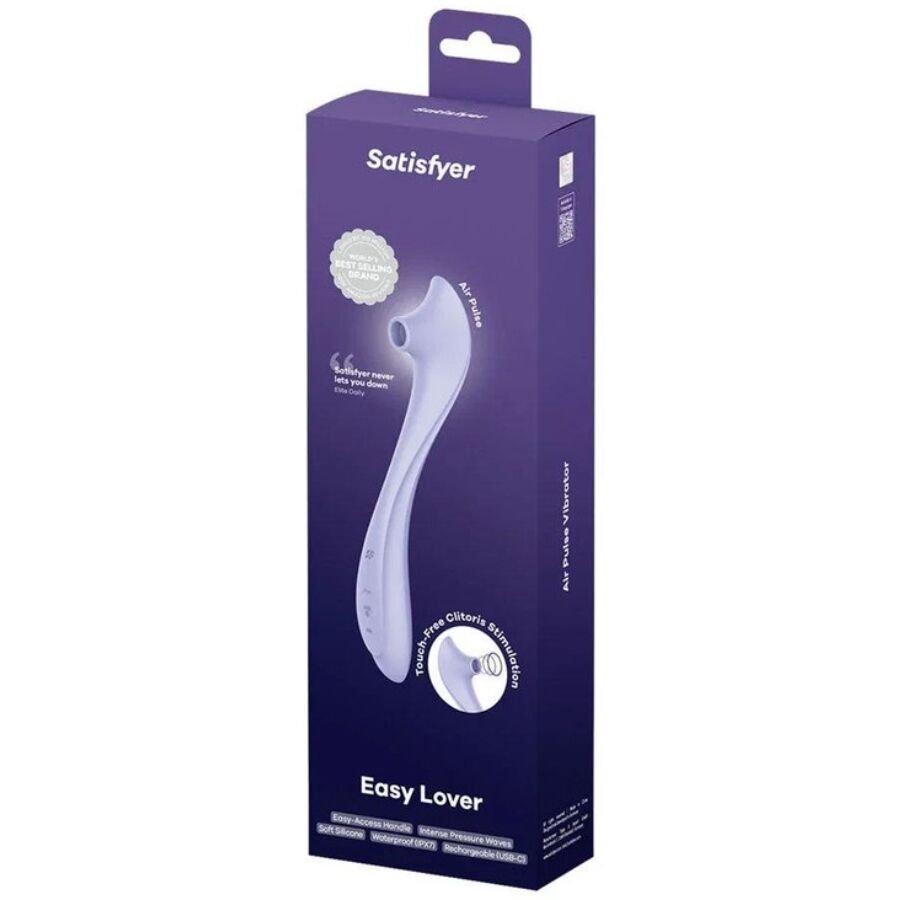 SATISFYER - EASY LOVER VIBRADOR & ESTIMULADOR AIR PULSE - Imagem 3