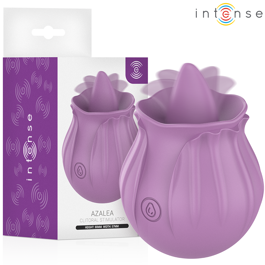 INTENSE - AZALEA ESTIMULANTE CLITÓRIS FLOR 10 VIBRAÇÕES ROXO