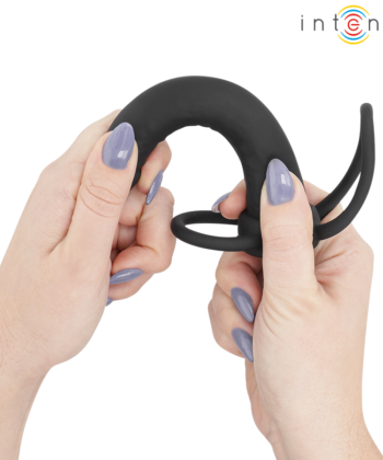 INTENSE - LUCAS DILDO ANAL COM ANEL DE SILICONE PARA PÊNIS E TESTÍCULOS - Image 5