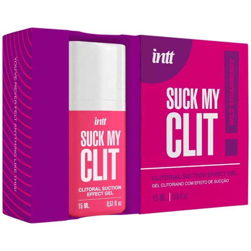 INTT - SUCK MY CLIT GEL COM EFEITO DE SUCÇÃO MORANGO SILVESTRE 15 ML - Imagem 3