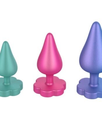ROMP - KIT DE TREINAMENTO ANAL LUSTER P/M/G COM BASE EM FORMATO DE FLOR