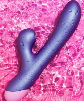 Visão alternativa de ROMP - PULSE RABBIT VIBRADOR DUPLO PARA PONTO G AZUL ELÉTRICO