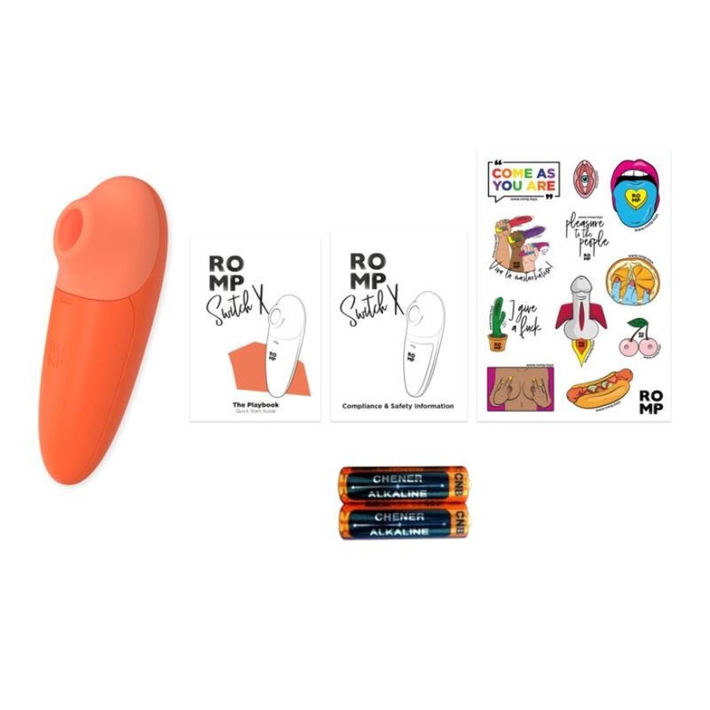 ROMP - SWITCH X ESTIMULADOR CLITORIAL 6 NÍVEIS LARANJA - Imagem 5