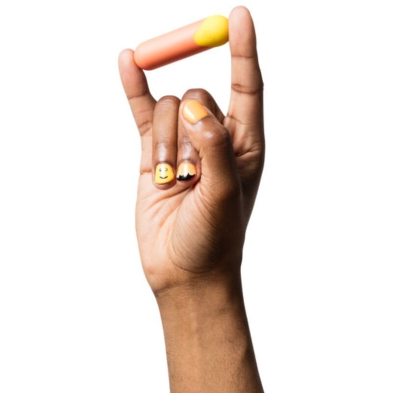ROMP - RIOT MULTIFUNCIONAL VIBRATÓRIO BULLET LARANJA + AMARELO - Imagem 3
