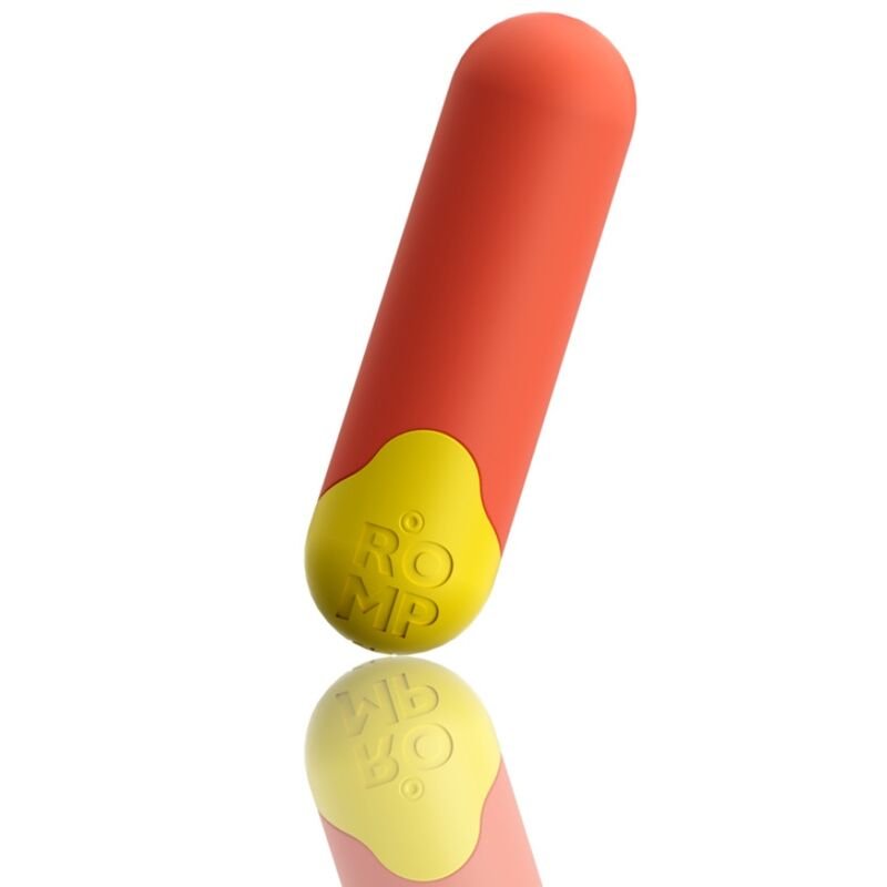 ROMP - RIOT MULTIFUNCIONAL VIBRATÓRIO BULLET LARANJA + AMARELO - Imagem 4