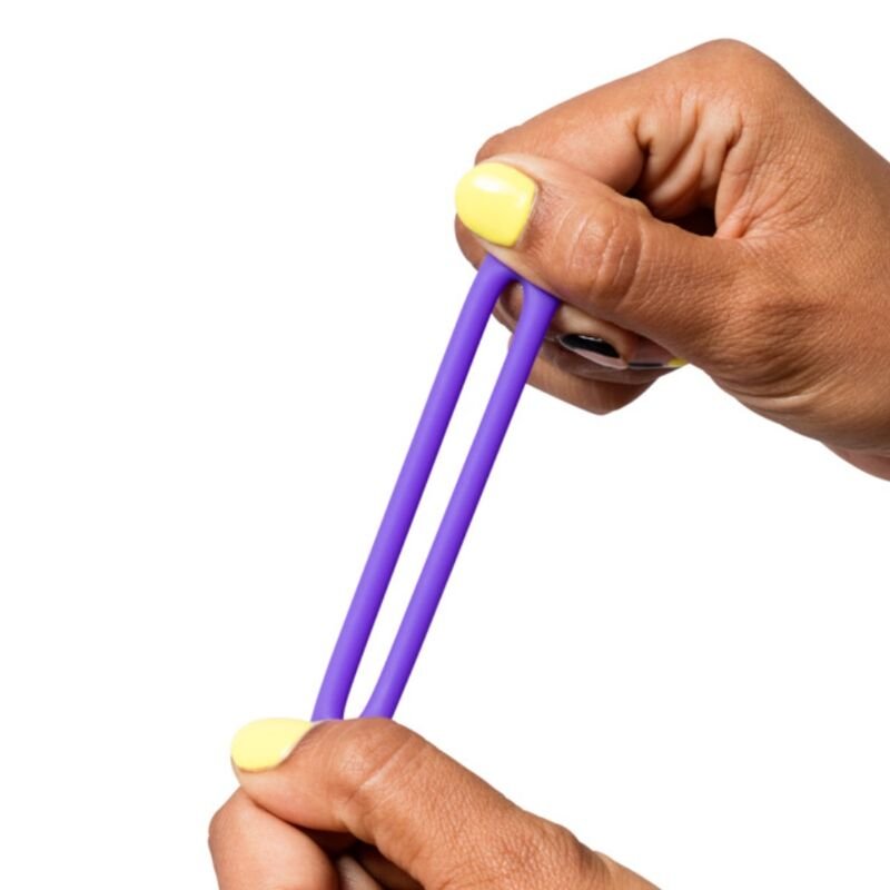 ROMP - REMIX TRIO CONJUNTO DE 3 ANÉIS PENIANOS DE SILICONE ROXOS - Imagem 2