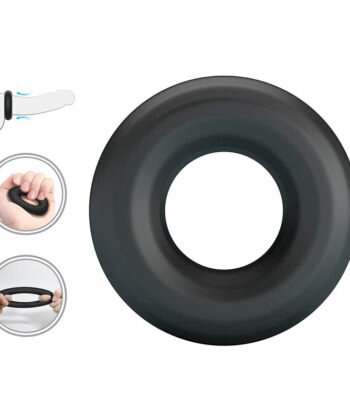 Visão alternativa de CRAZY BULL - ANEL PENIANO DE SILICONE SUPER MACIO URBANO PRETO