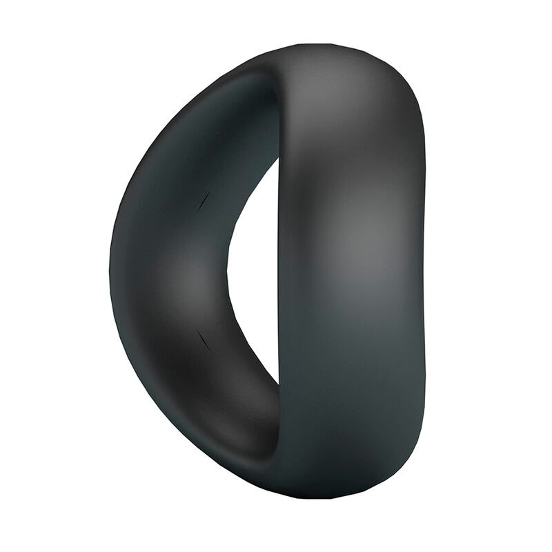 CRAZY BULL - ANEL PENIANO ERGONÔMICO DE SILICONE VALEN PRETO - Imagem 3