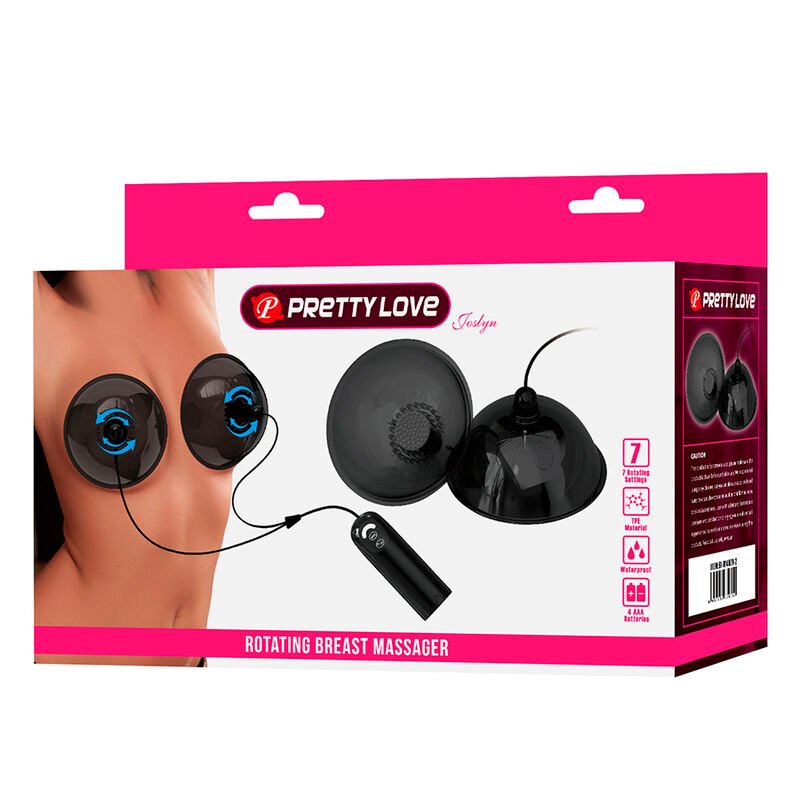 PRETTY LOVE - ESTIMULADOR DE SUCÇÃO DE MAMILO ROTATIVO PRETO - Image 2
